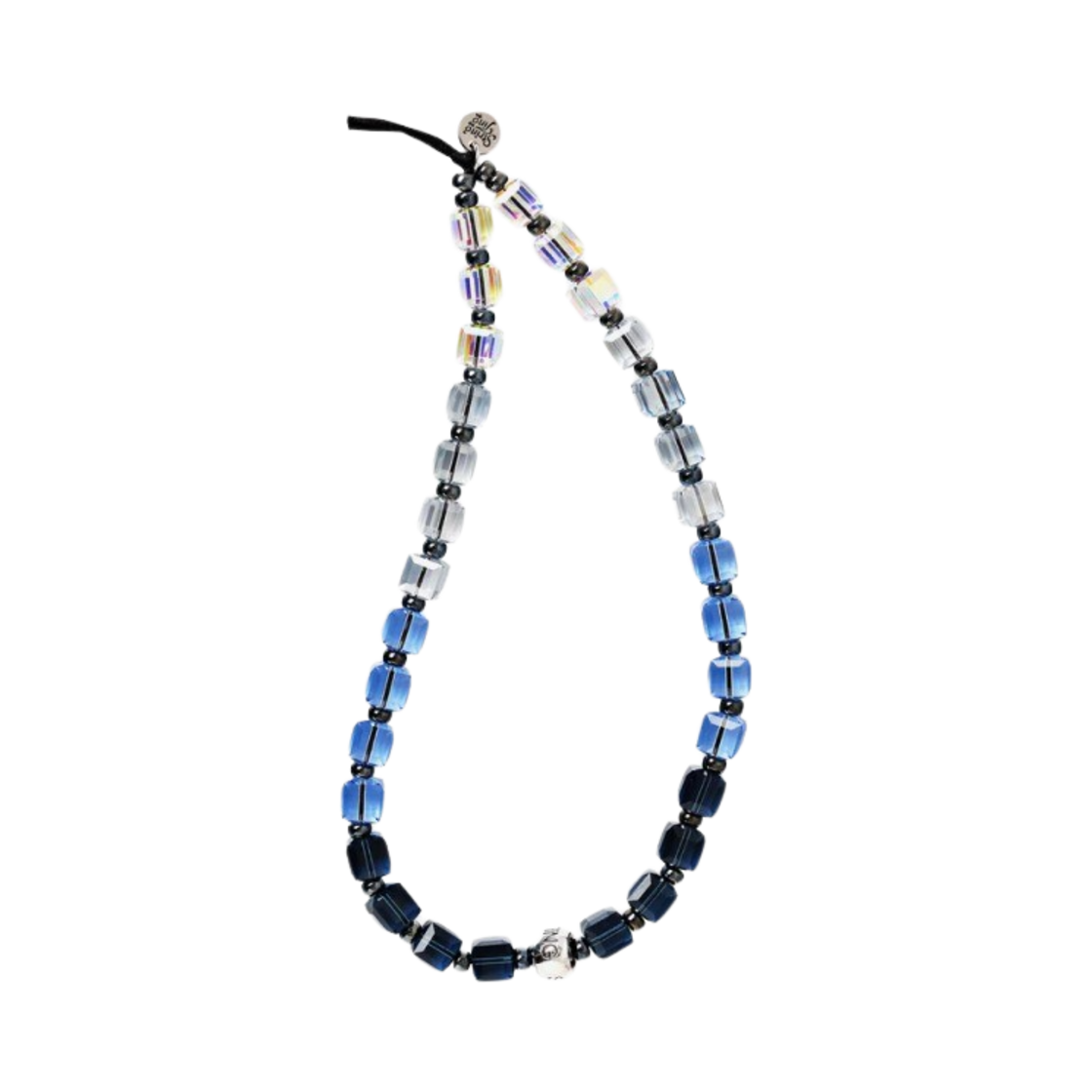 - String Ting Moon Water Drip Crystal Wristlet Phone Strap