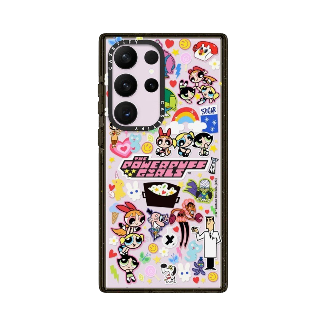케이스티파이 x 파워퍼프걸 갤럭시 스티커마니아 임팩트 케이스 클리어 블랙(Casetify x The Powerpuff Girls Galaxy Stickermania Impact Case Clear Black) - 3