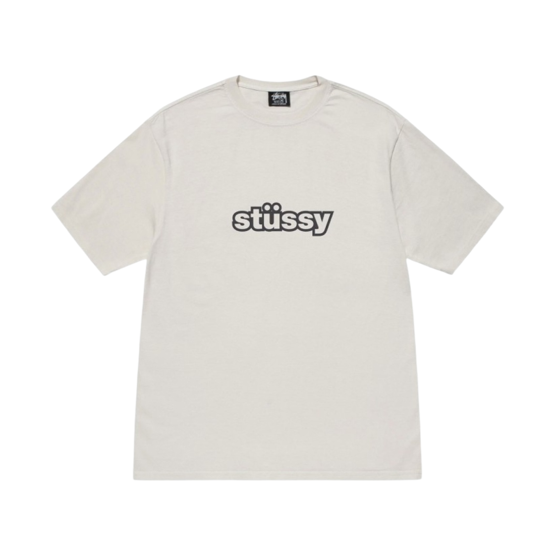 스투시 식 피그먼트 다이드 티셔츠 내츄럴(Stussy Thick Pigment Dyed T-Shirt Natural) - 1