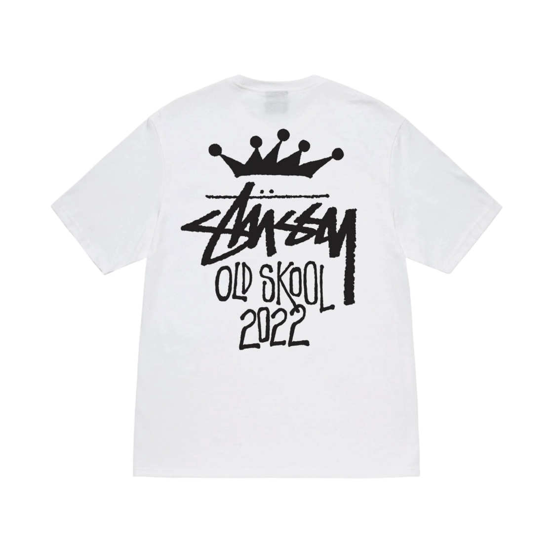 스투시 올드스쿨 22 티셔츠 화이트(Stussy Old Skool 22 T-Shirt White) - 1
