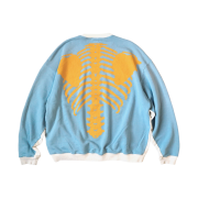 Kapital 2 Tone Big Fleece Sweatshirt Kinari Sax