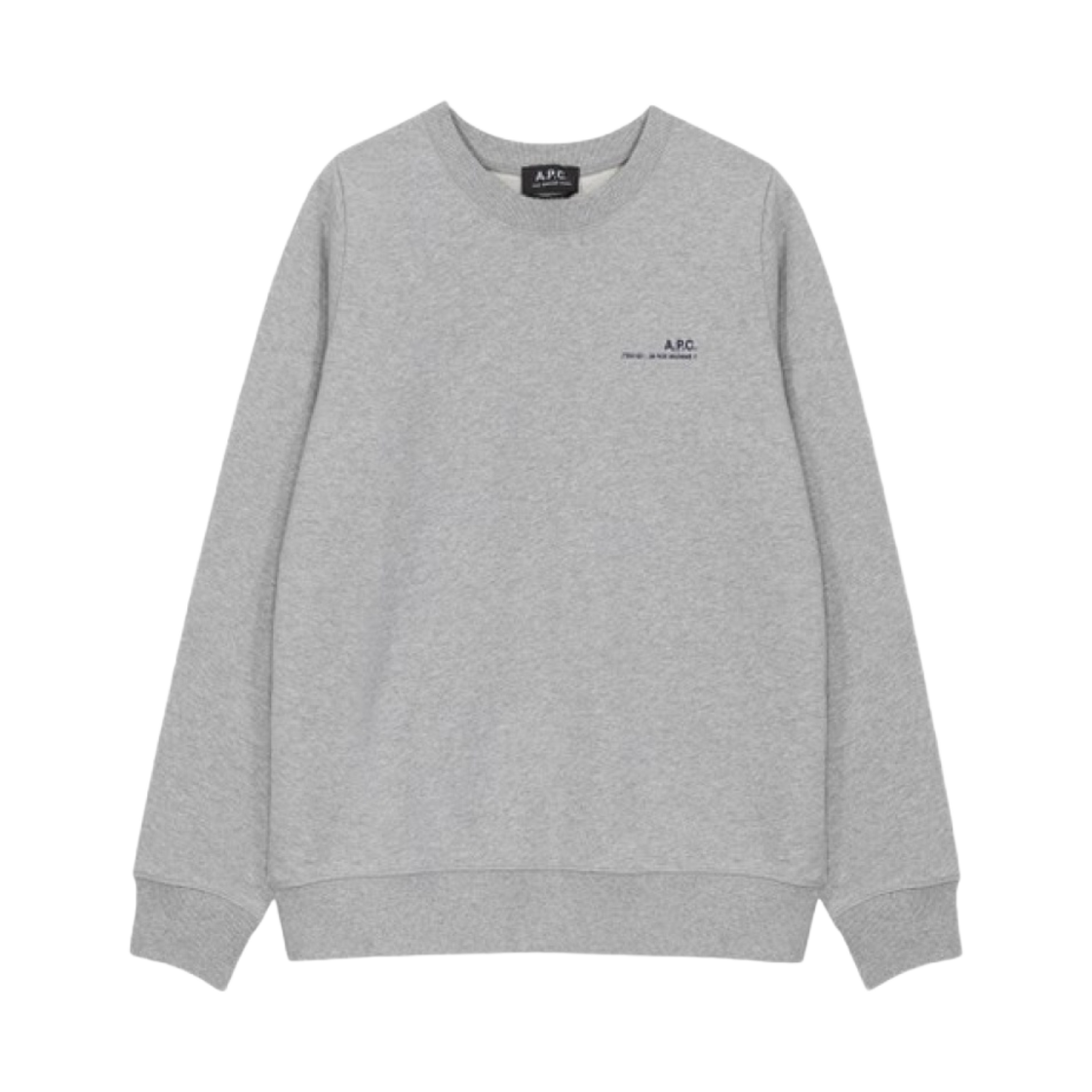 COEAS-F27663-PLB (W) A.P.C. Item Sweatshirt Pale Heather Grey