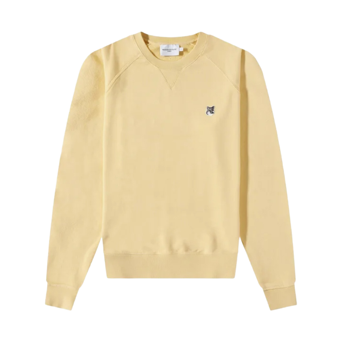 메종 키츠네 그레이 폭스 헤드 패치 스웨트셔츠 페일 오렌지(Maison Kitsune Grey Fox Head Patch Sweatshirt Pale Orange) - 1