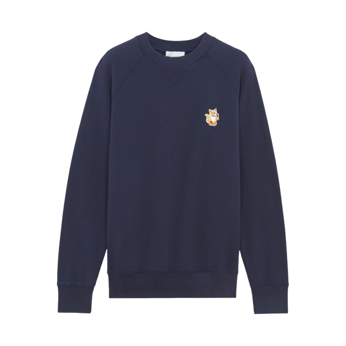 메종 키츠네 올 라잇 폭스 패치 클래식 스웨트셔츠 네이비(Maison Kitsune All Right Fox Patch Classic Sweatshirt Navy) - 1