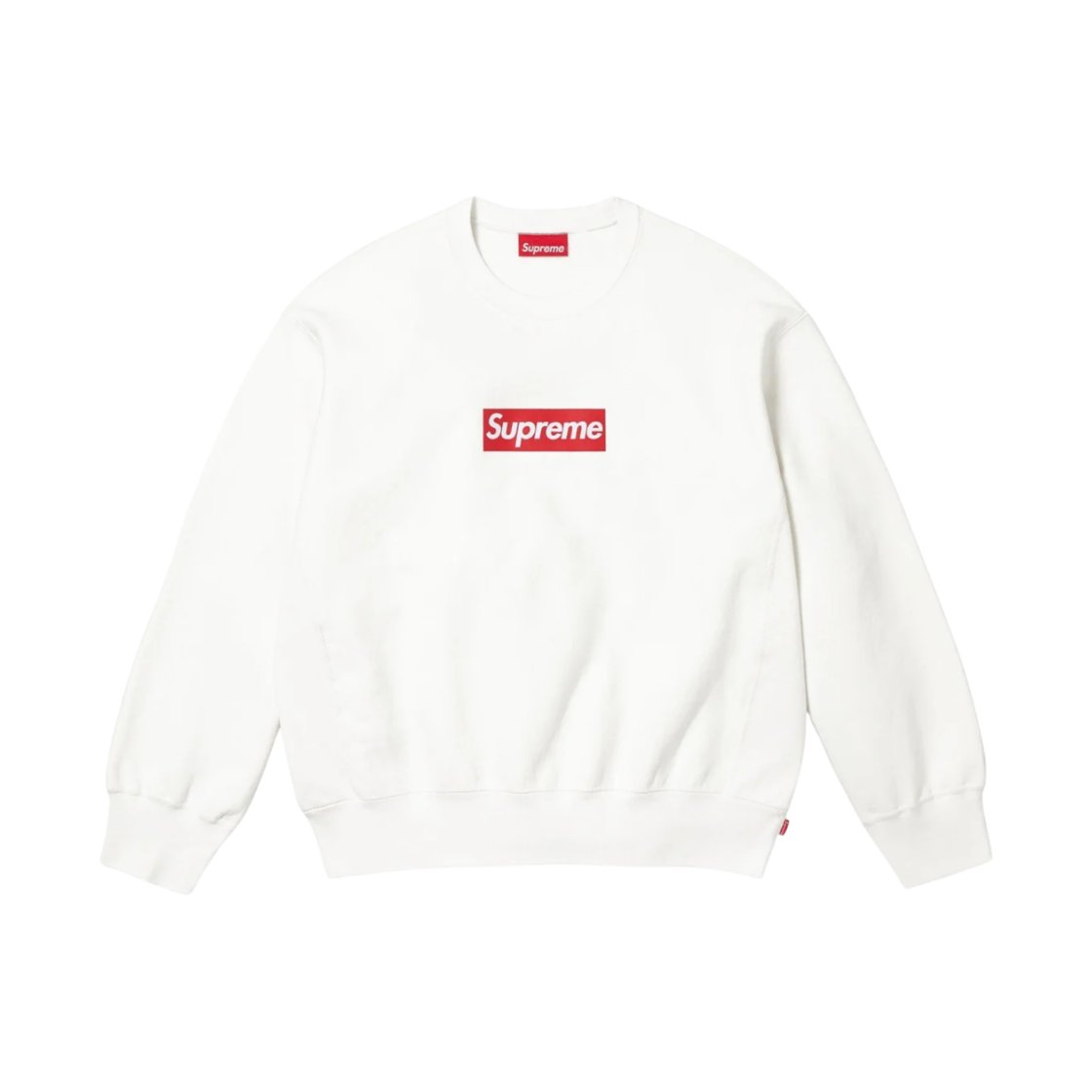 슈프림 워시드 박스로고 크루넥 화이트 - 25SS(Supreme Washed Box Logo Crewneck White - 25SS)