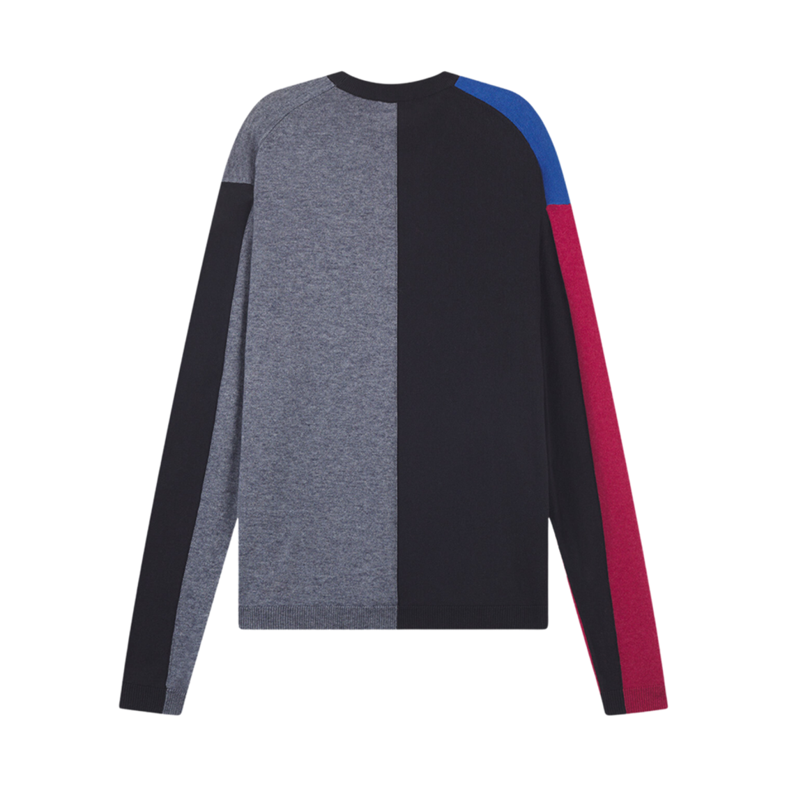 메종 키츠네 컬러 블록 레귤러 점퍼 쿼츠 블루 스톤(Maison Kitsune Colour Block Regular Jumper Quartz Blue Stone) - 2