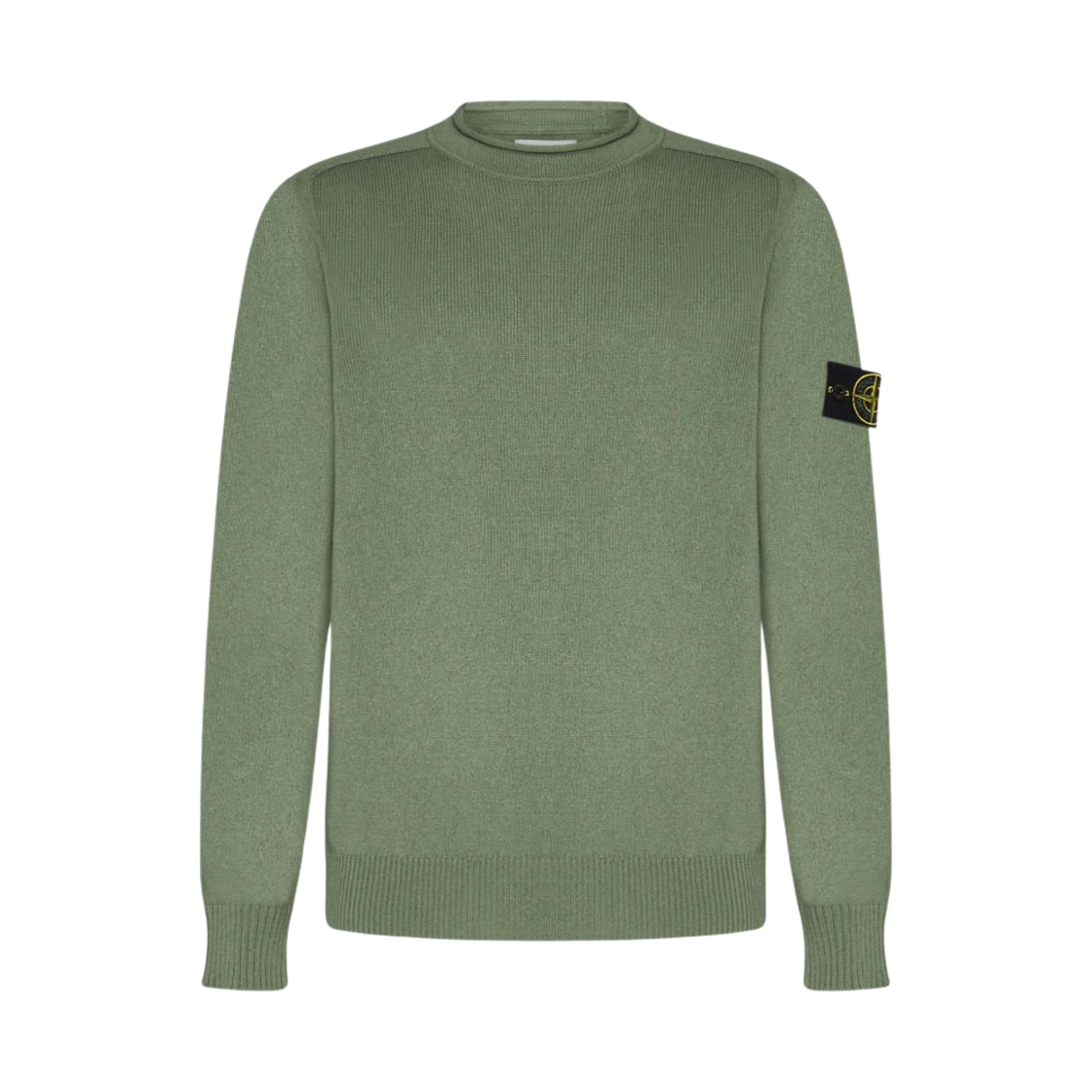 7815528D3-V0055 Stone Island 528D3 Stitch in Raw Cotton Crewneck Knit Olive - 23SS