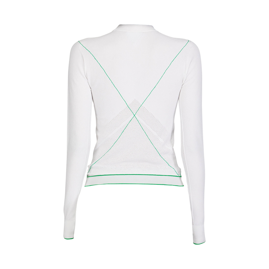 (W) 보테가 베네타 스티치 로고 니트 화이트((W) Bottega Veneta Stitch Logo Knit White) - 2