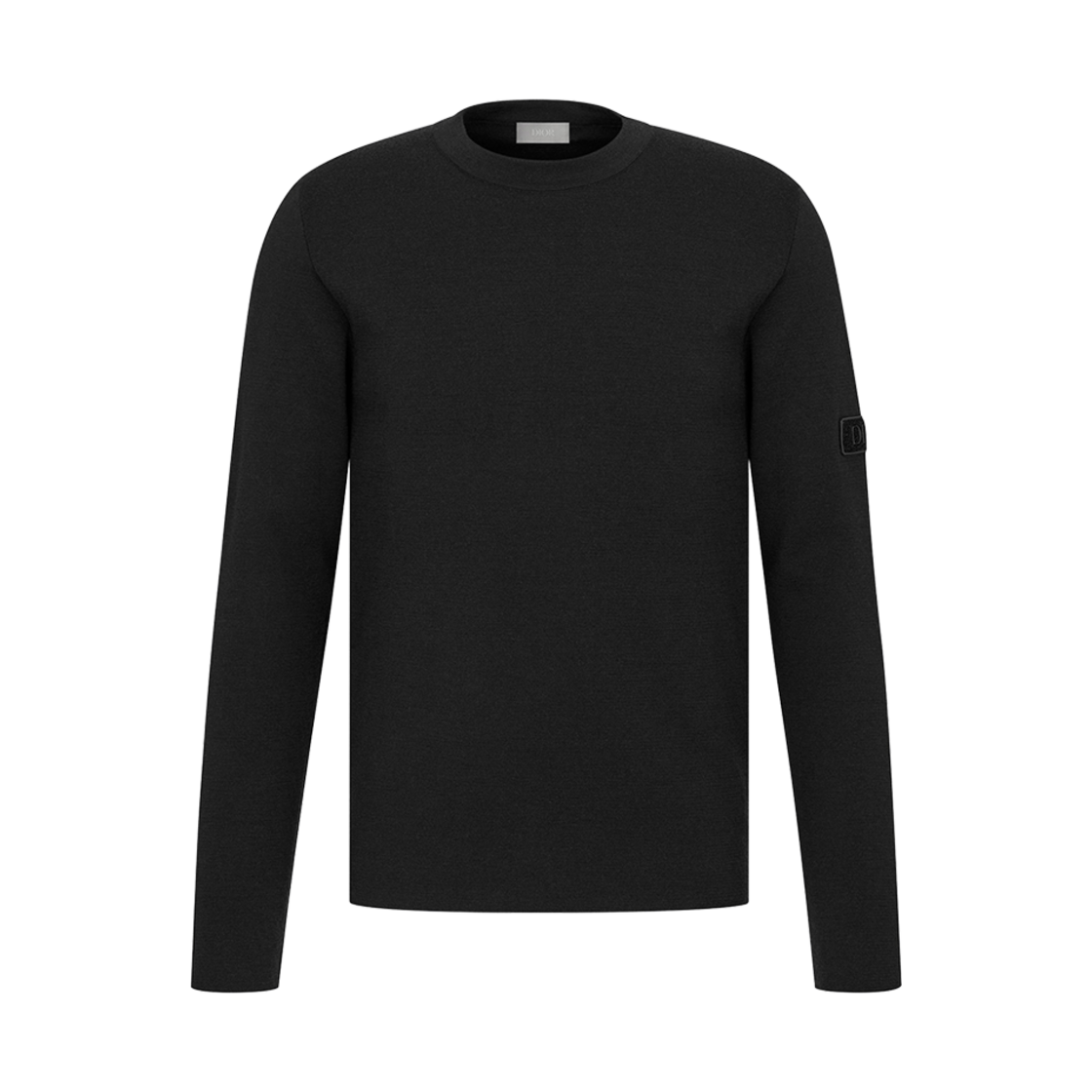 933M647AT071-C900 Dior Patch Sweater Black Punto Milano Wool