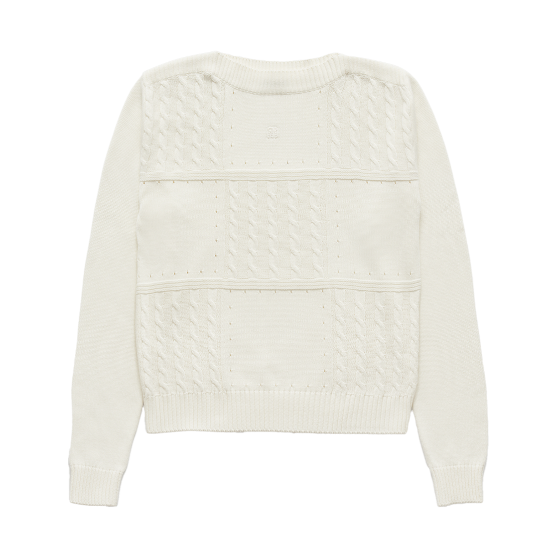 파르벵 샘 그리드 케이블 니트 아이보리