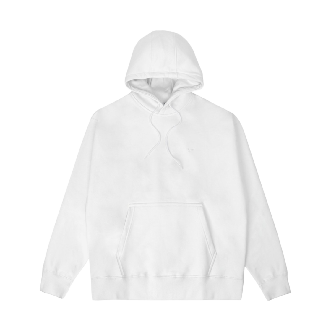 나이키 NRG 솔로 스우시 플리스 후드 서밋 화이트 - 아시아(Nike NRG Solo Swoosh Fleece Hoodie Summit White - Asia)