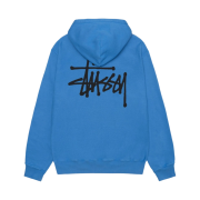 Stussy Basic Stussy Pigment Dyed Hoodie Blue