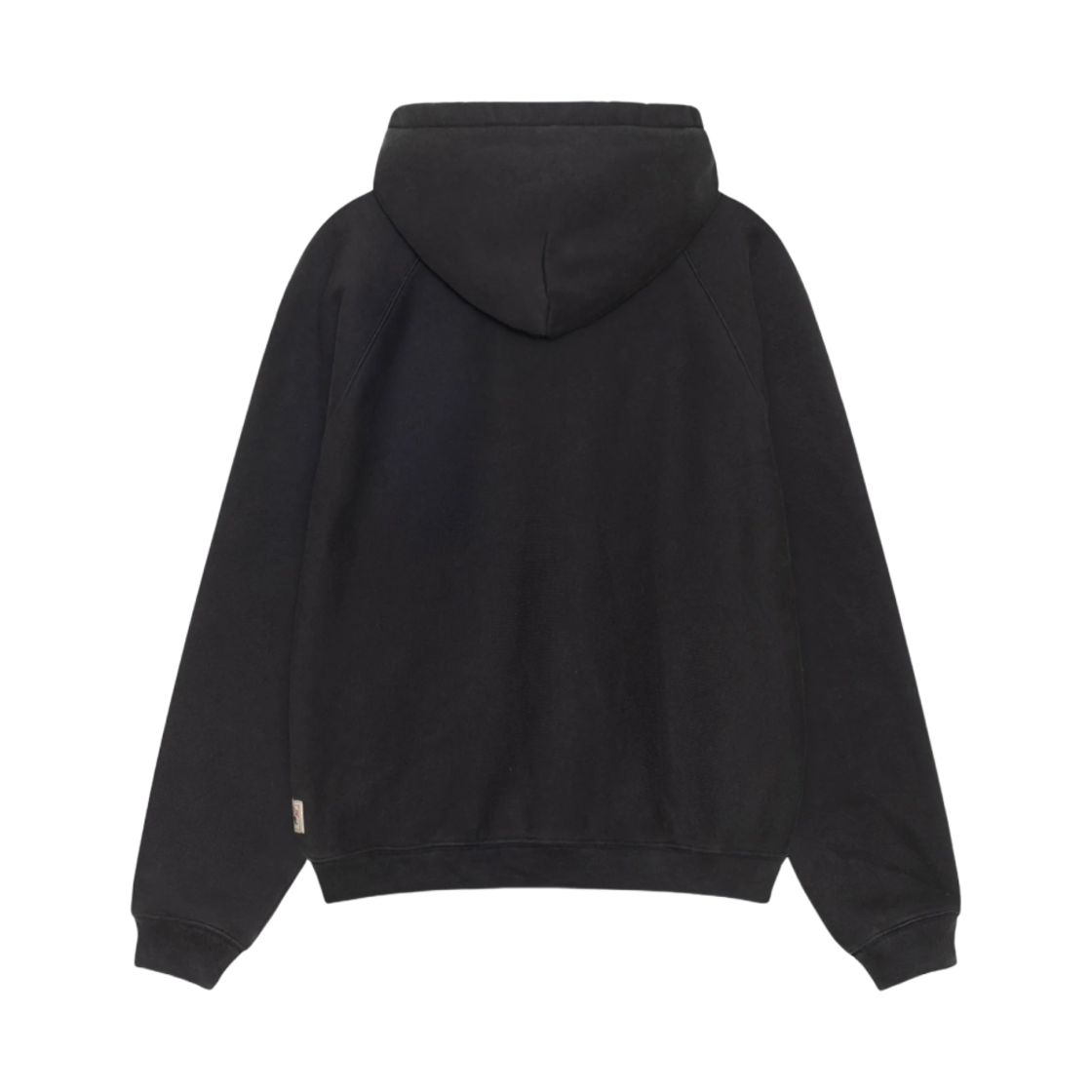 스투시 플리스 래글런 후드 워시드 블랙(Stussy Fleece Raglan Hoodie Washed Black) - 2