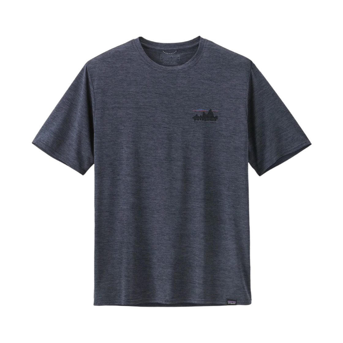 파타고니아 캐필린 쿨 데일리 그래픽 티셔츠 '73 스카이라인 스몰더 블루 X-다이(Patagonia Capilene Cool Daily Graphic T-Shirt '73 Skyline Smolder Blue X-Dye) - 2
