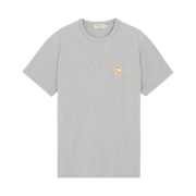 Maison Kitsune Chillax Fox Patch Classic T-Shirt Grey Melange