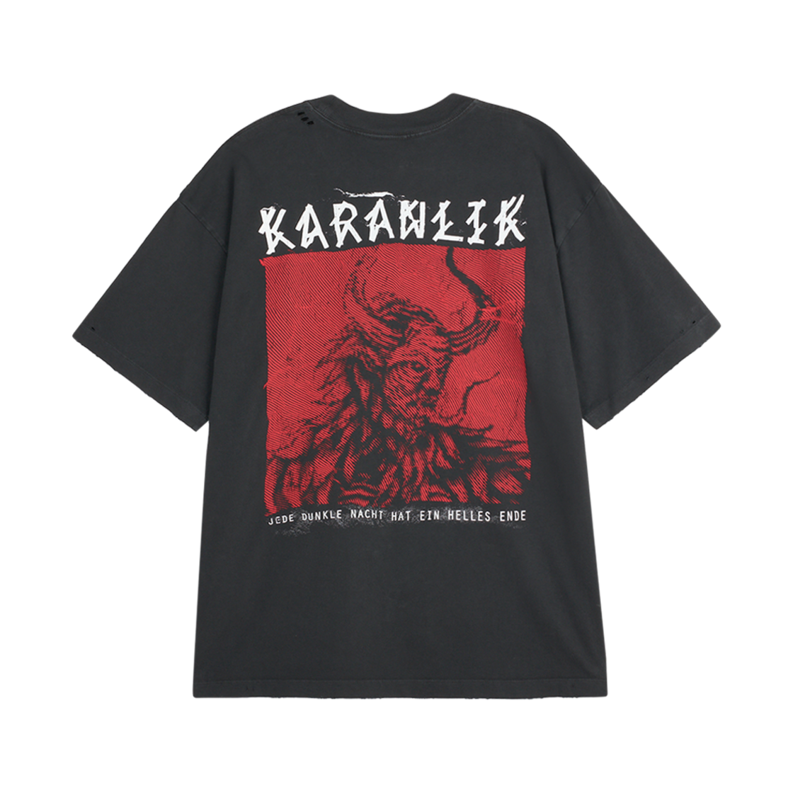 KM4DTSSFL09BK 44 Label Group Stone Karanlik Tee Black - 24FW