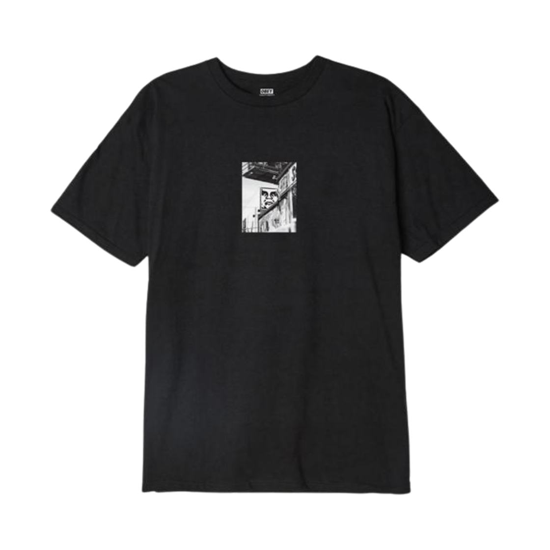 오베이 스트리트 씬 티셔츠 블랙(Obey Street Scene T-Shirt Black)