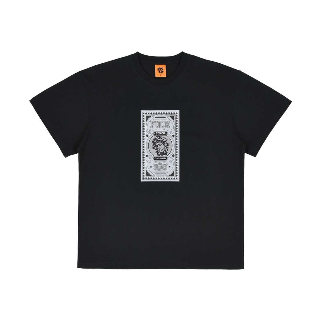 이알에스코 퍽 카드 티셔츠 블랙(ersco F@#K Card T-shirt Black)