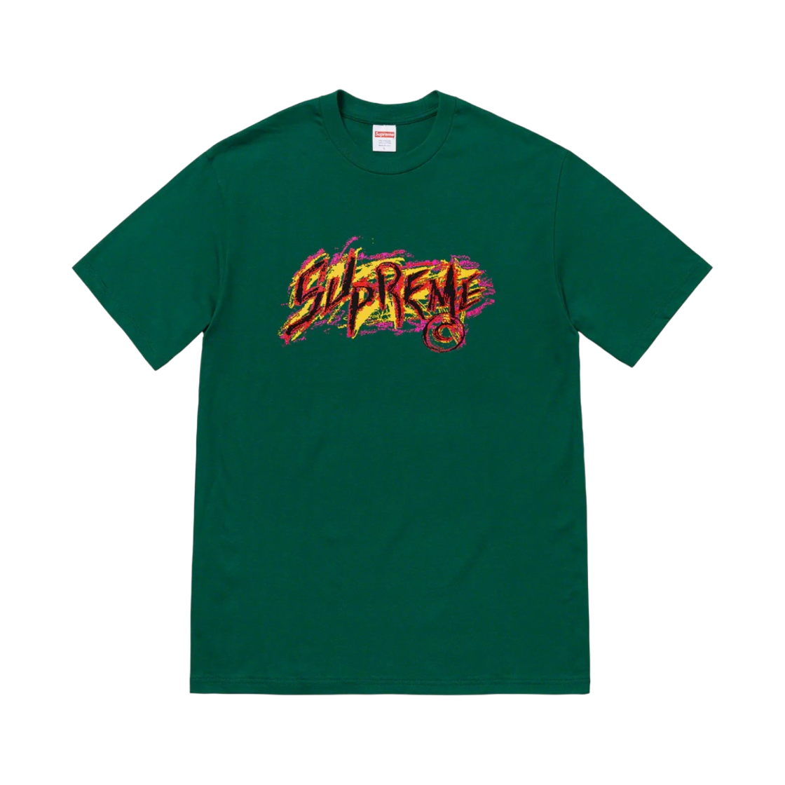 - Supreme Scratch T-Shirt Dark Green - 20FW