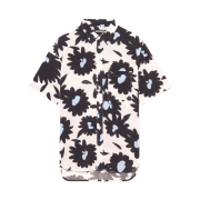 Jacquemus La Chemise Melo Short Sleeve Shirt Print Dark Navy Flowers
