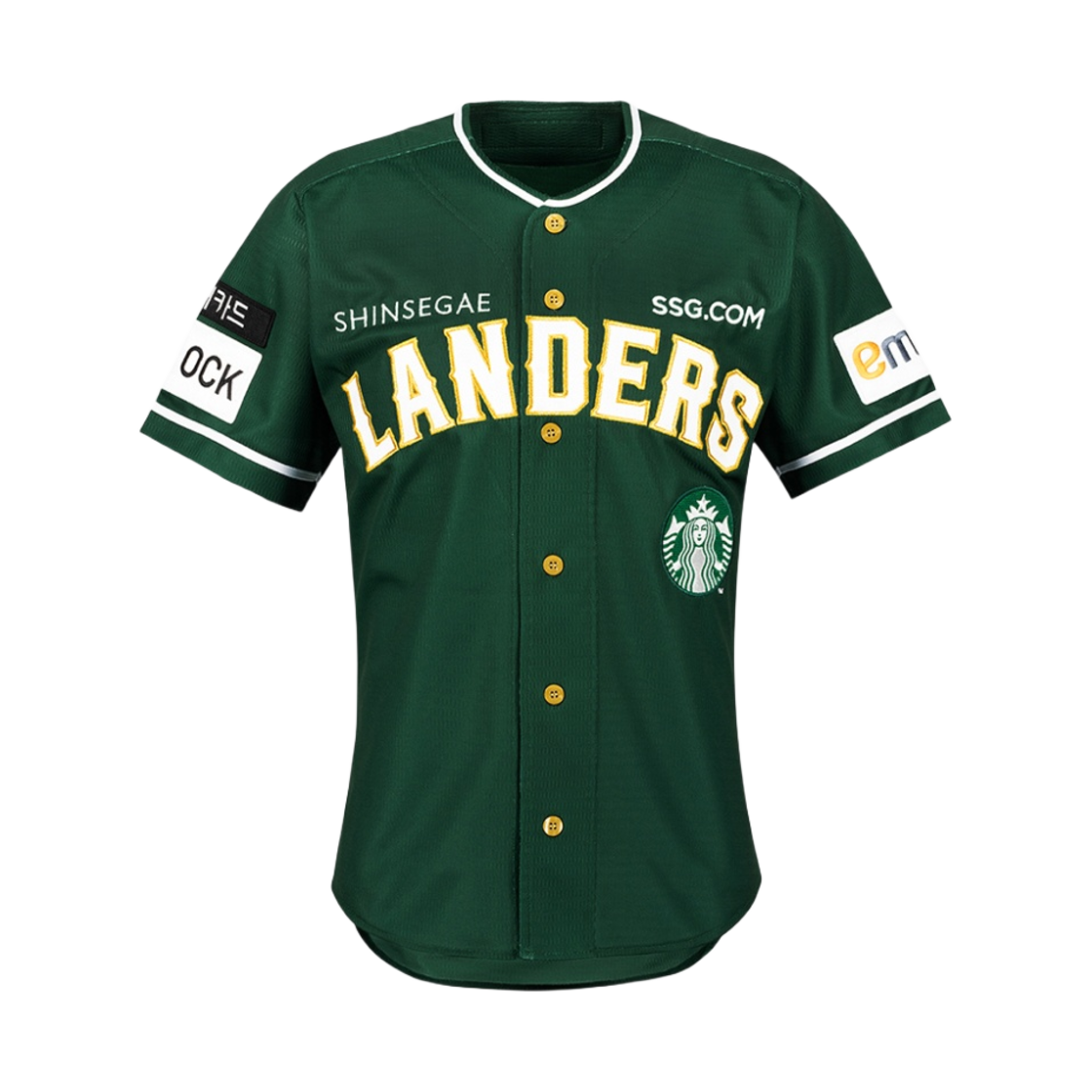 SSG 랜더스 x 스타벅스 22 스타벅스 데이 유니폼 그린 (논 마킹 버전)(SSG Lander x Starbucks 22 Starbucks Day Uniform Green (Non Marking Ver.))