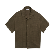 STU Back Raglan Jacquard Shirt Brown