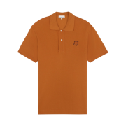 Maison Kitsune Bold Fox Head Patch Comfort Polo Tobacco