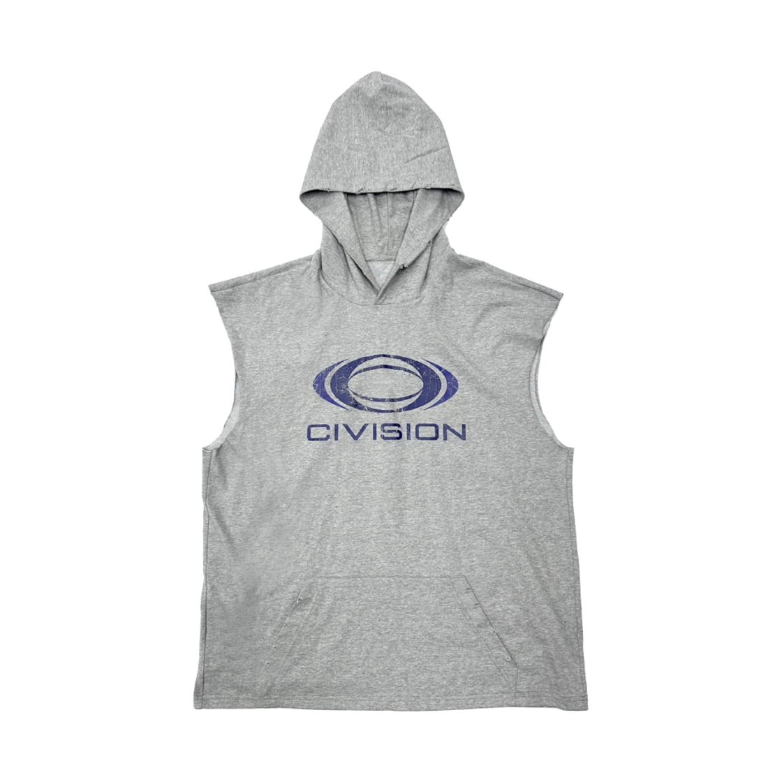 씨비전 바이 씨에스씨 아이코닉 슬리브리스 후디 그레이(Civision by CSC Iconic Sleeveless Hoodie Grey)