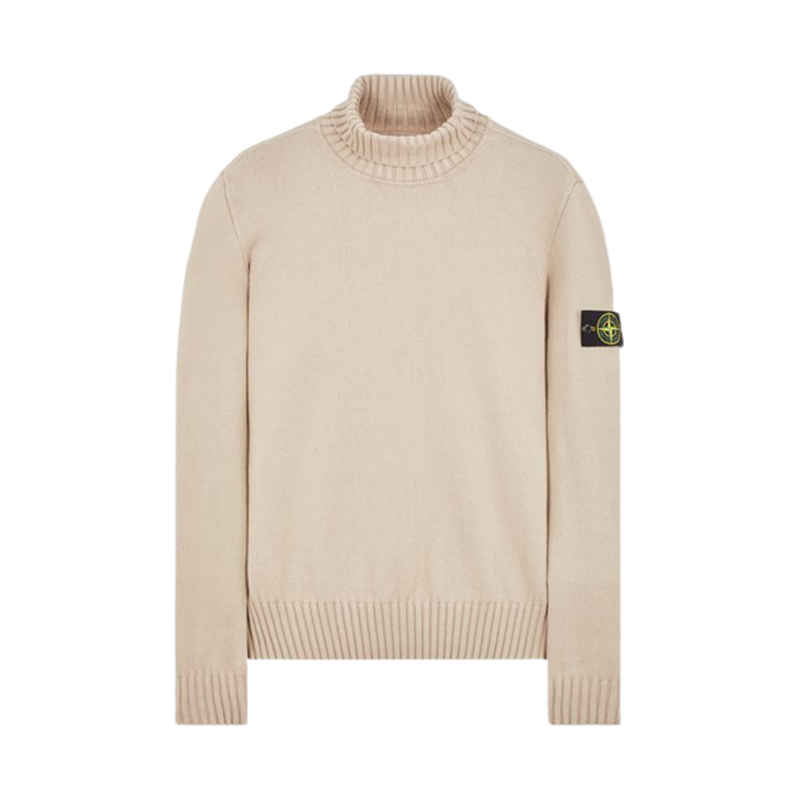 7915505A2-V0097 Stone Island 505A2 Winter Cotton Turtleneck Knit Stucco - 23FW