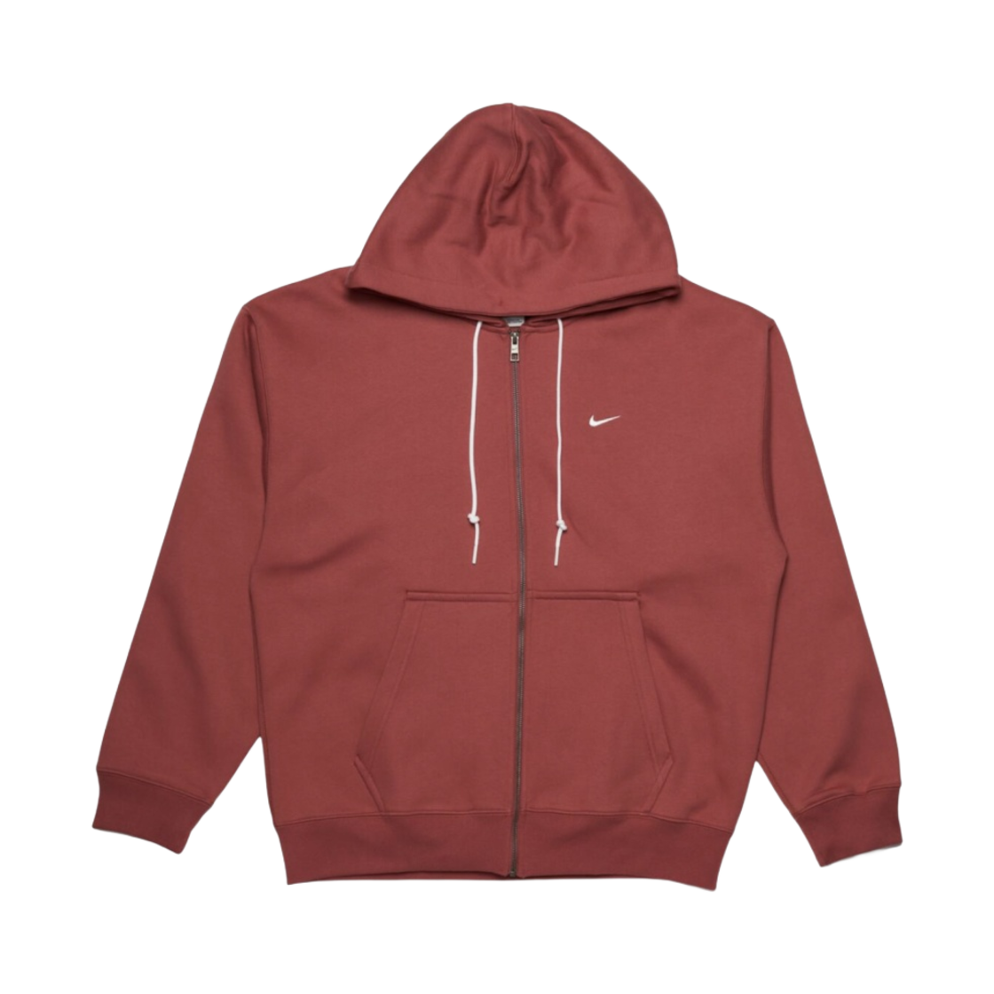 나이키 NRG 솔로 스우시 풀 집업 후드 캐년 러스트 - 아시아(Nike NRG Solo Swoosh Full Zip Hoodie Canyon Rust - Asia)