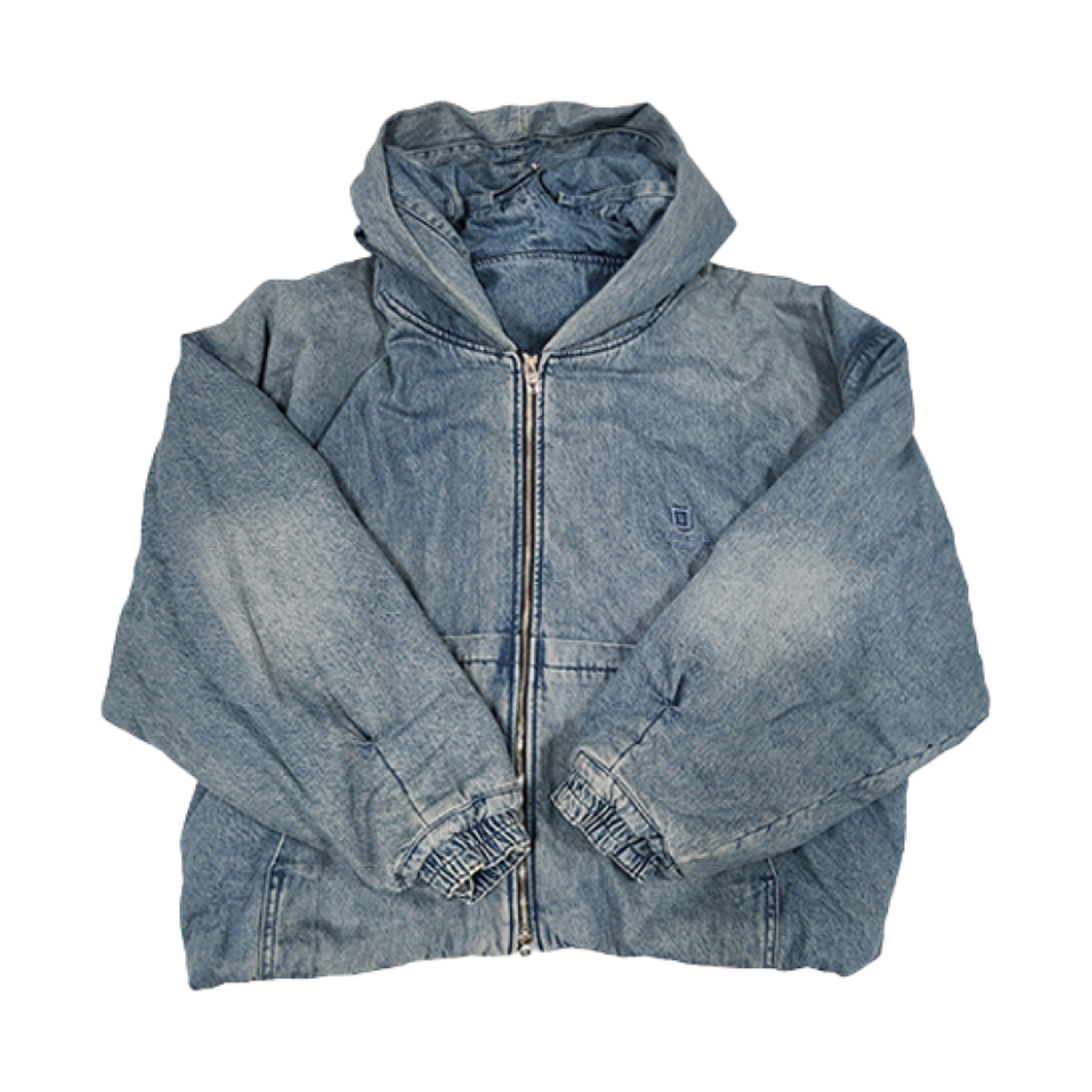 우영미 데님 후드 점퍼 블루 - 24FW(Wooyoungmi Denim Hooded Jumper Blue - 24FW)