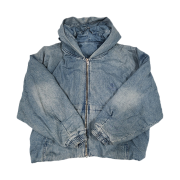 Wooyoungmi Denim Hooded Jumper Blue - 24FW