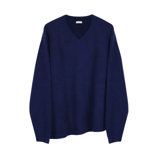 YPA24AWKNNV Youche AR Oblique Alpaca Knit Navy