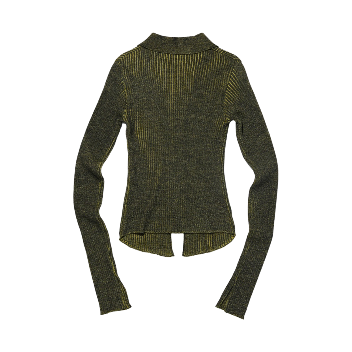(W) 미스치프 니티드 투톤 셔츠 블랙 옐로우((W) Mischief Knitted Two Tone Shirt Black-Yellow) - 2