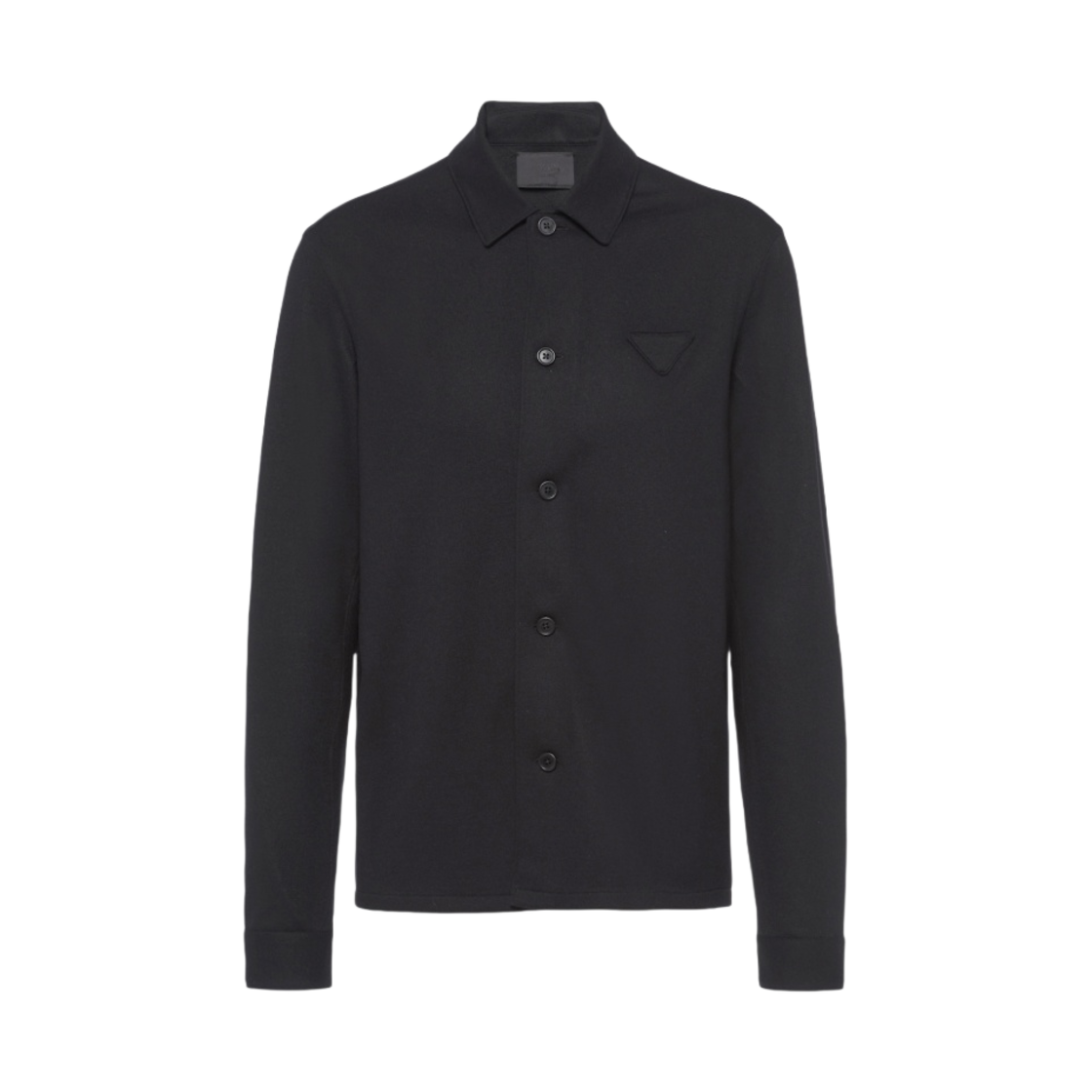 프라다 울 블렌드 셔츠 블랙(Prada Wool Blend Shirt Black) - 1