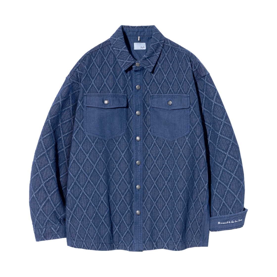 S159 Diamond Layla Vintage Washed Diamant En Denim Oversized Shirt S159