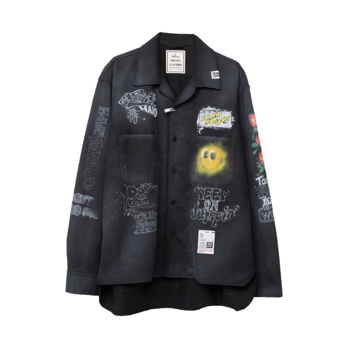 메종 미하라 야스히로 디스트레스드 셔츠 블랙(Maison Mihara Yasuhiro Distressed Shirt Black) - 1