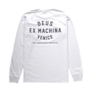 Deus Ex Machina Venice Address Long Sleeve T-Shirt White
