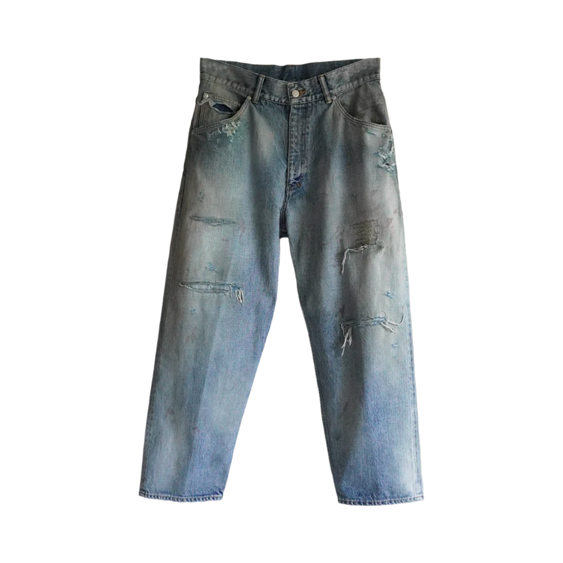 ANC-PT03-RE-1 Ancellm Remake Selvedge Tapered 5P Denim Pants Indigo