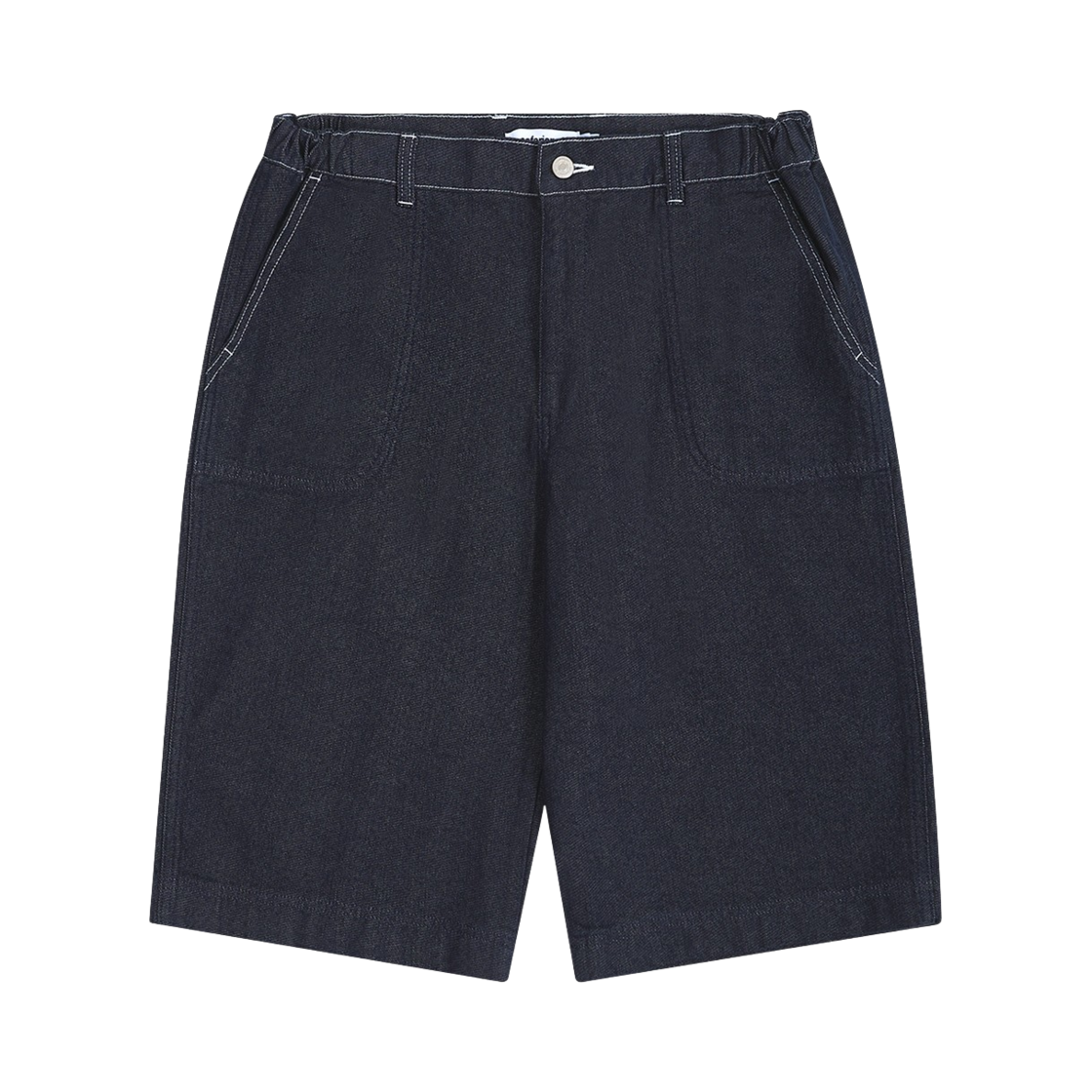 saf00448 Safarispot Regular Wide Work Half Pants - Denim