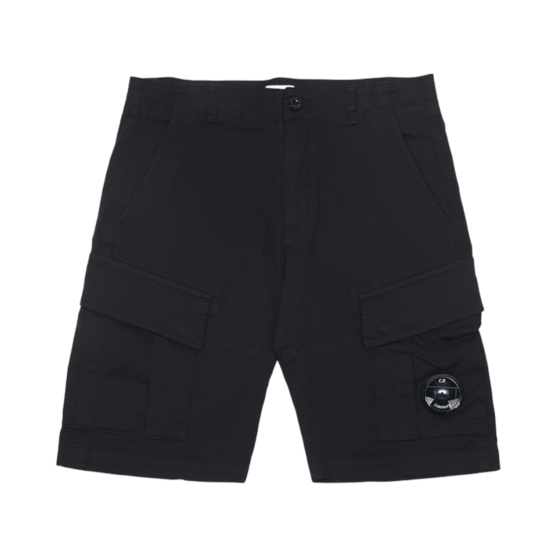 (키즈) C.P. 컴퍼니 카고 숏 팬츠 블랙 - 25SS((Kids) C.P. Company Cargo Short Pants Black - 25SS)