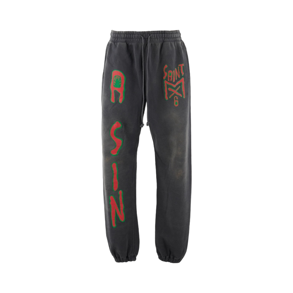 세인트 마이클 MX6 스웨트 팬츠 블랙 - 23AW(Saint Mxxxxxx MX6 Sweat Pants Black - 23AW) - 1
