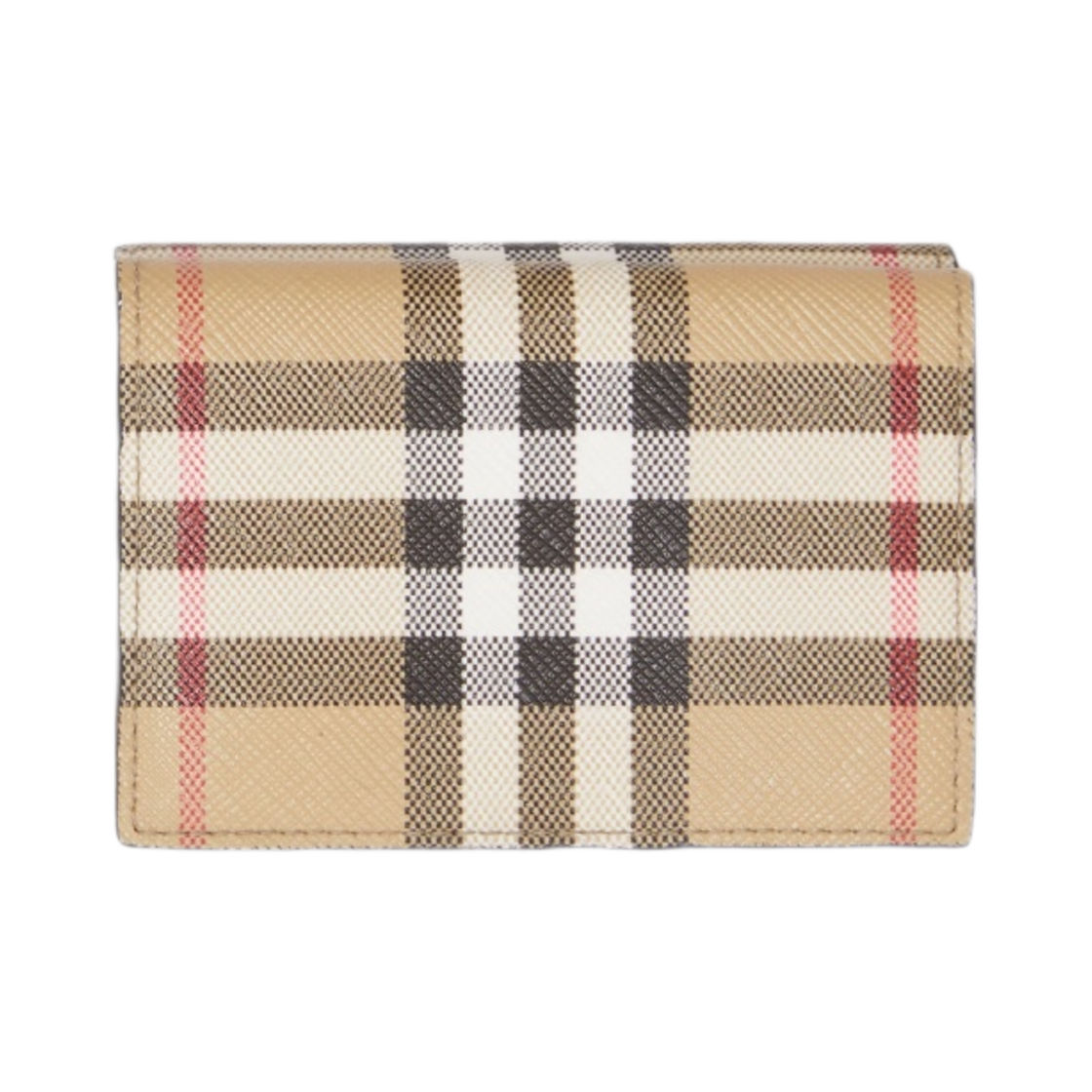 버버리 빈티지 체크 레더 폴딩 지갑 아카이브 베이지(Burberry Vintage Check Leather Folding Wallet Archive Beige) - 1