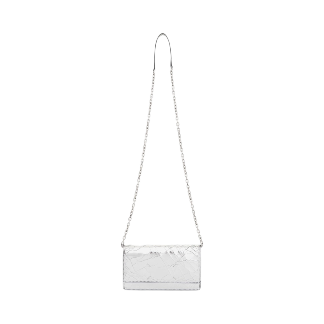 메종 마르지엘라 체인 메탈릭 피니쉬 레더 지갑 실버(Maison Margiela Chain Metallic Finish Leather Wallet Silver) - 2
