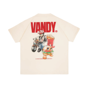 Vandy The Pink Bike Anime T-Shirt Cream