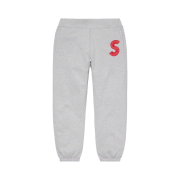 Supreme S Logo Sweatpants Heather Grey - 20FW