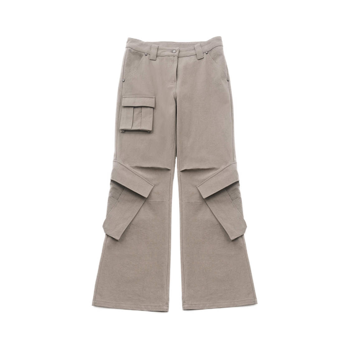 웻태그 카고 부츠컷 팬츠 카키 그레이(WET TAG Cargo Boots Cut Pants Khaki Gray) - 1
