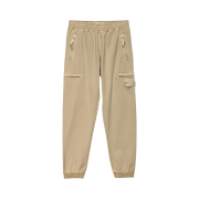 Stone Island 655F3 Ghost Piece Cotton Stretch Fleece Pants Beige - 21SS