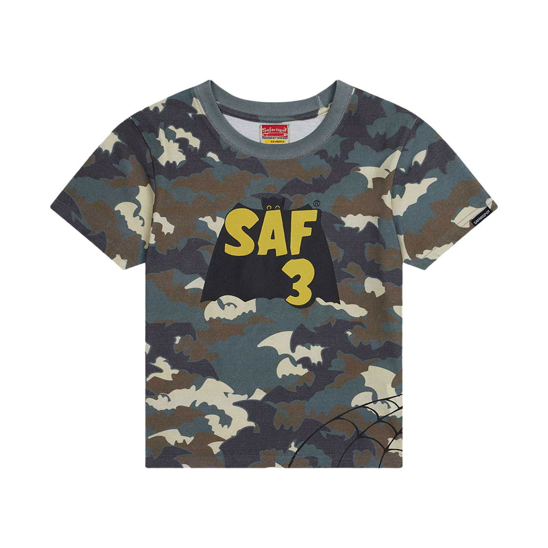 사파리스팟 1/2 배트 로고 카모 티