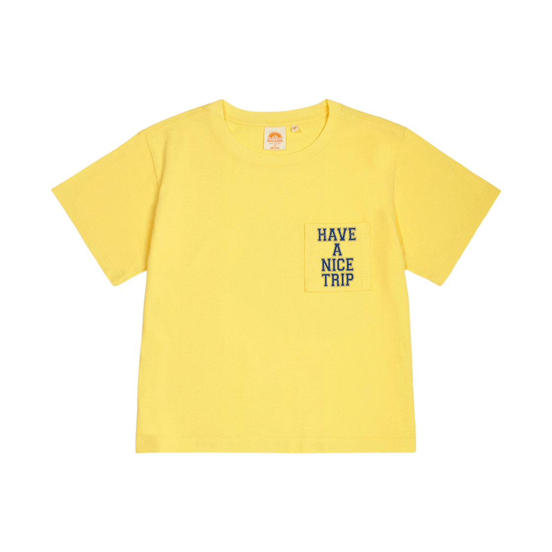 HS42SS010YL0 Hello Sunrise Pocket Shorts Sleeve Tee W Yellow